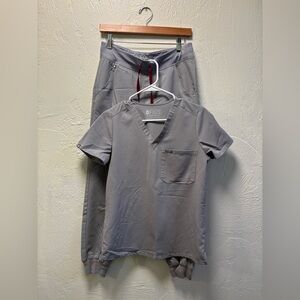 Figs Technical Collection Gray Top